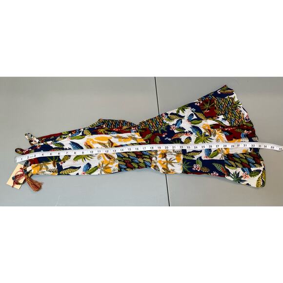 RAGA Dress Sleeveless Mini‎ Sz Small Nature Tropical Floral Multicolor Boho NWT - Picture 5 of 7